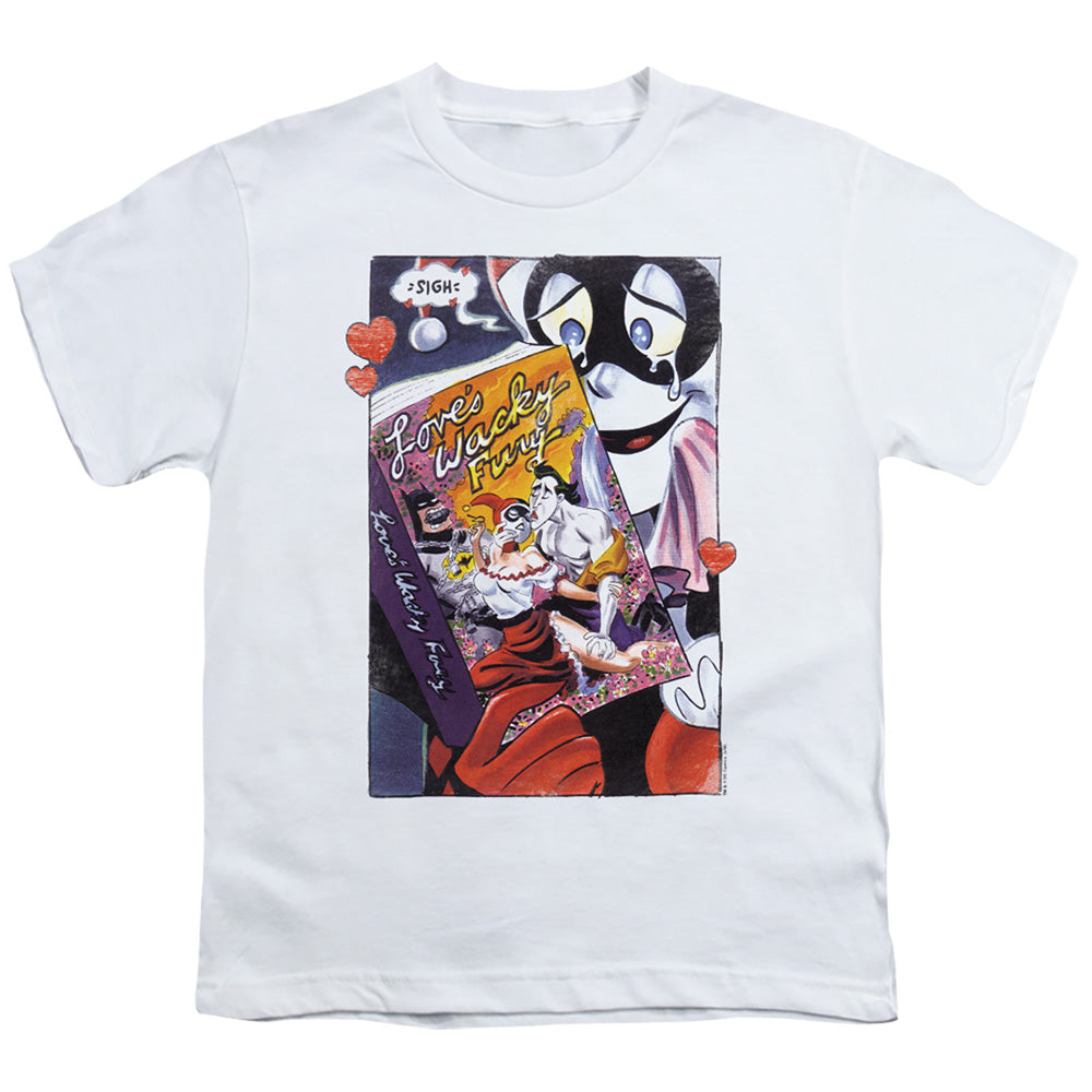 Batman Comics Loves Wacky Fury Youth 18/1 100% Cotton Short-Sleeve T-Shirt