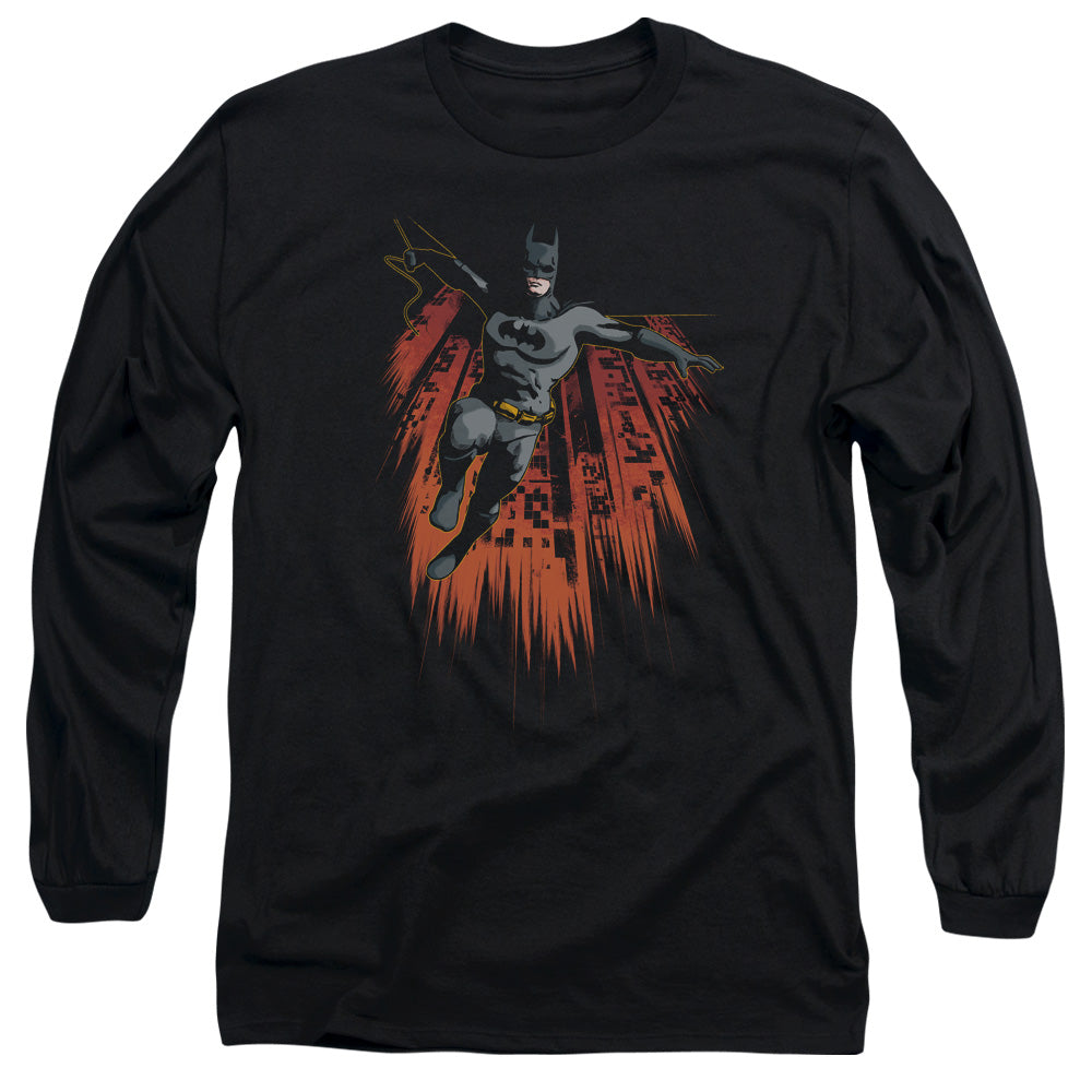 Batman Comics Majestic Men's 18/1 Cotton Long-Sleeve T-Shirt