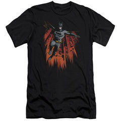 Batman Comics Majestic Men's Ultra-Soft 30/1 Cotton Slim Short-Sleeve T-Shirt