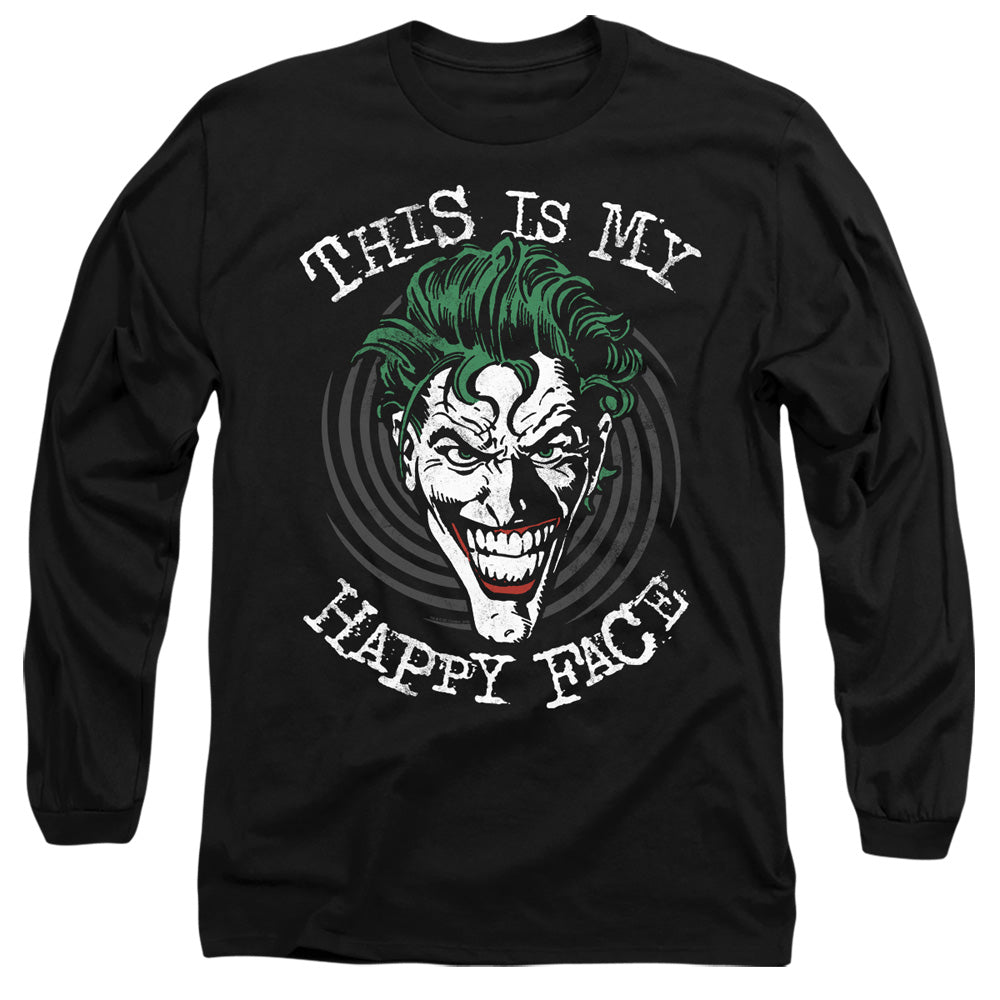 Batman Comics Maniacal Spiral Men's 18/1 Cotton Long-Sleeve T-Shirt