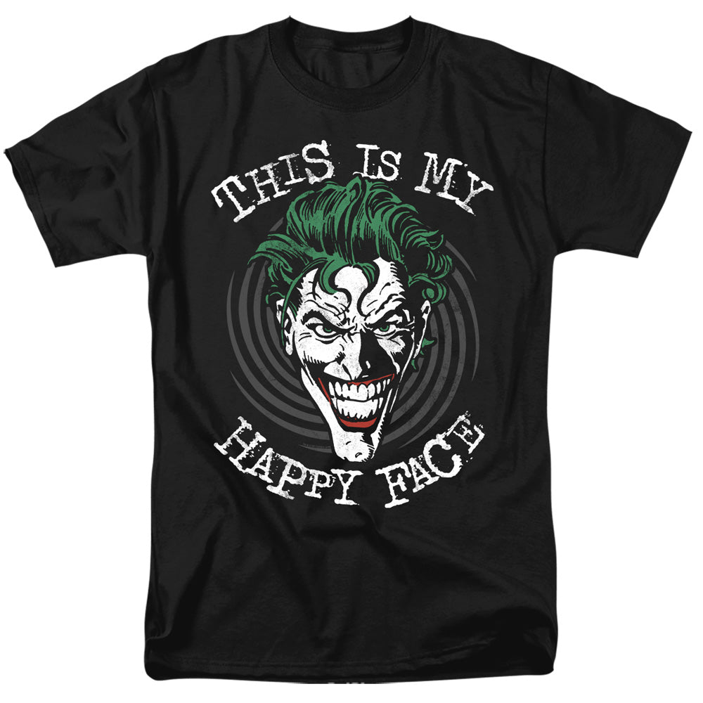 Batman Comics Maniacal Spiral Men's 18/1 Cotton Short-Sleeve T-Shirt