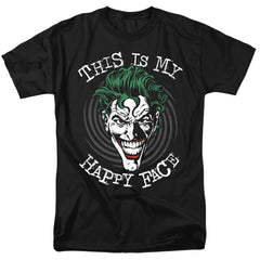 Batman Comics Maniacal Spiral Men's 18/1 Cotton Short-Sleeve T-Shirt