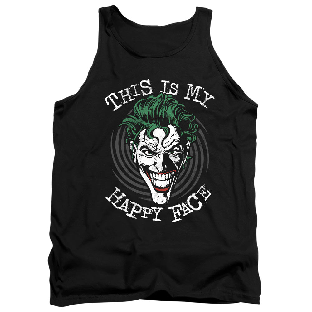 Batman Comics Maniacal Spiral Men's 18/1 Cotton Tank Top
