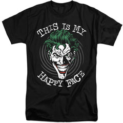 Batman Comics Maniacal Spiral Men's 18/1 Tall Cotton Short-Sleeve T-Shirt