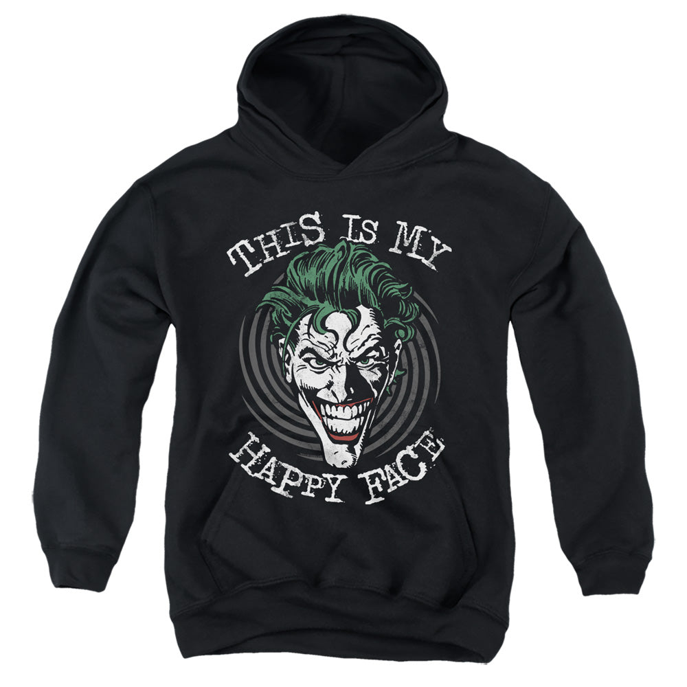 Batman Comics Maniacal Spiral Youth Cotton Poly Pull-Over Hoodie