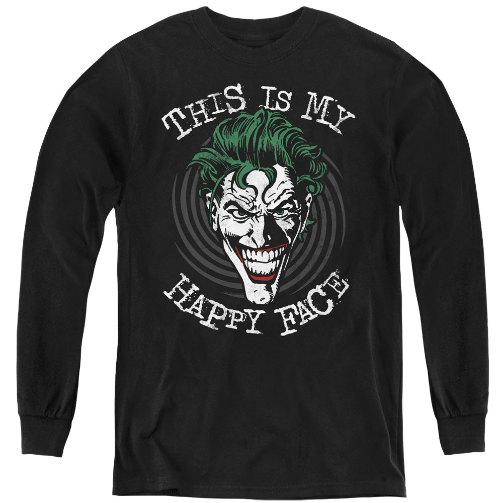 Batman Comics Maniacal Spiral Youth Long-Sleeve T-Shirt