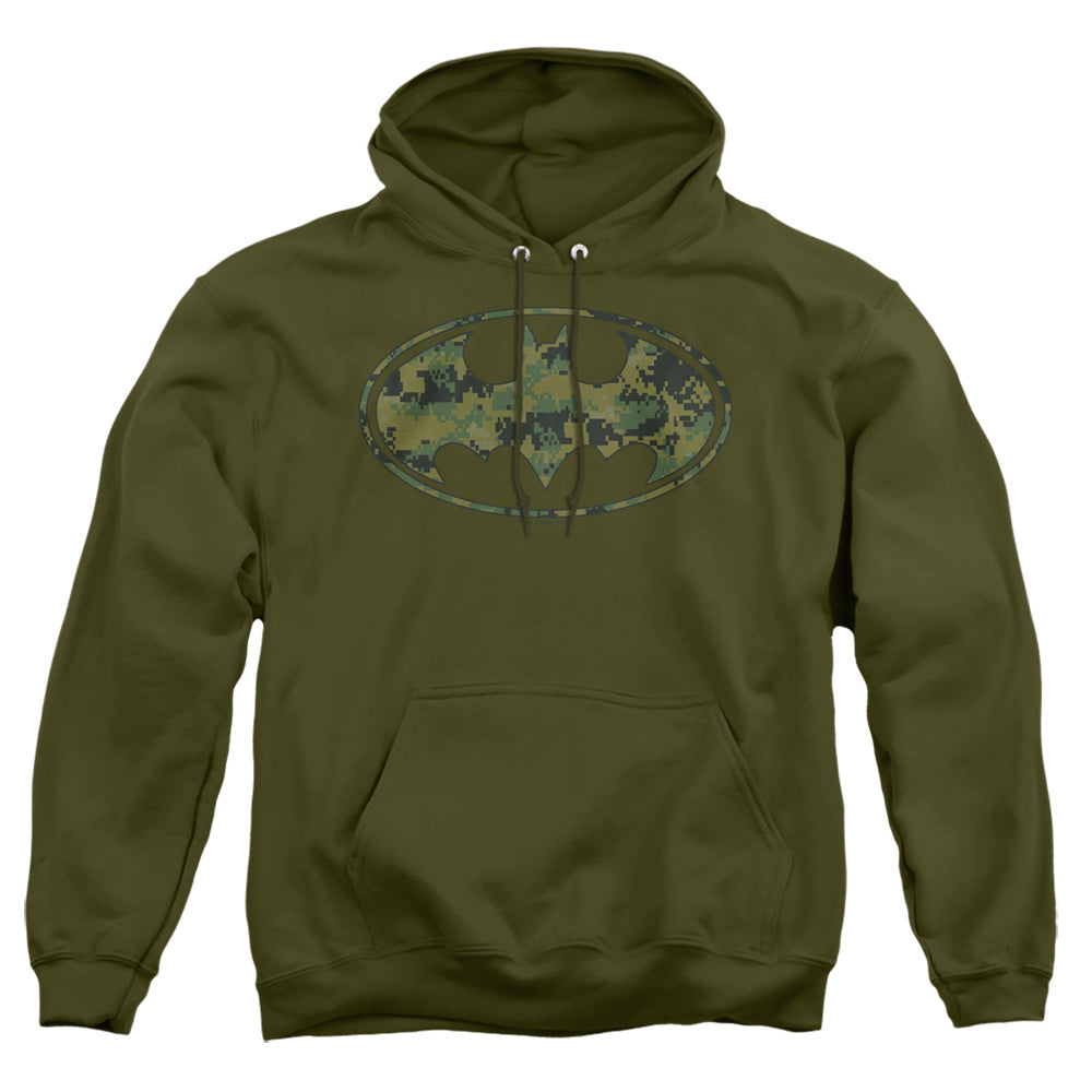 Batman Comics Marine Camo Shield Men's Pull-Over 75 25 Poly Hoodie
