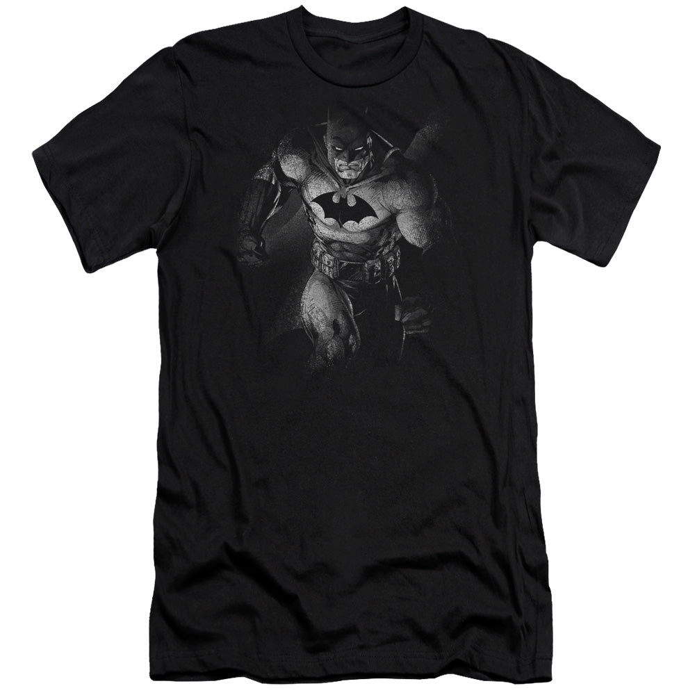 Batman Comics Materialized Men's Ultra-Soft 30/1 Cotton Slim Short-Sleeve T-Shirt