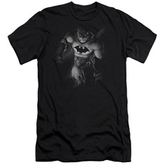 Batman Comics Materialized Men's Ultra-Soft 30/1 Cotton Slim Short-Sleeve T-Shirt