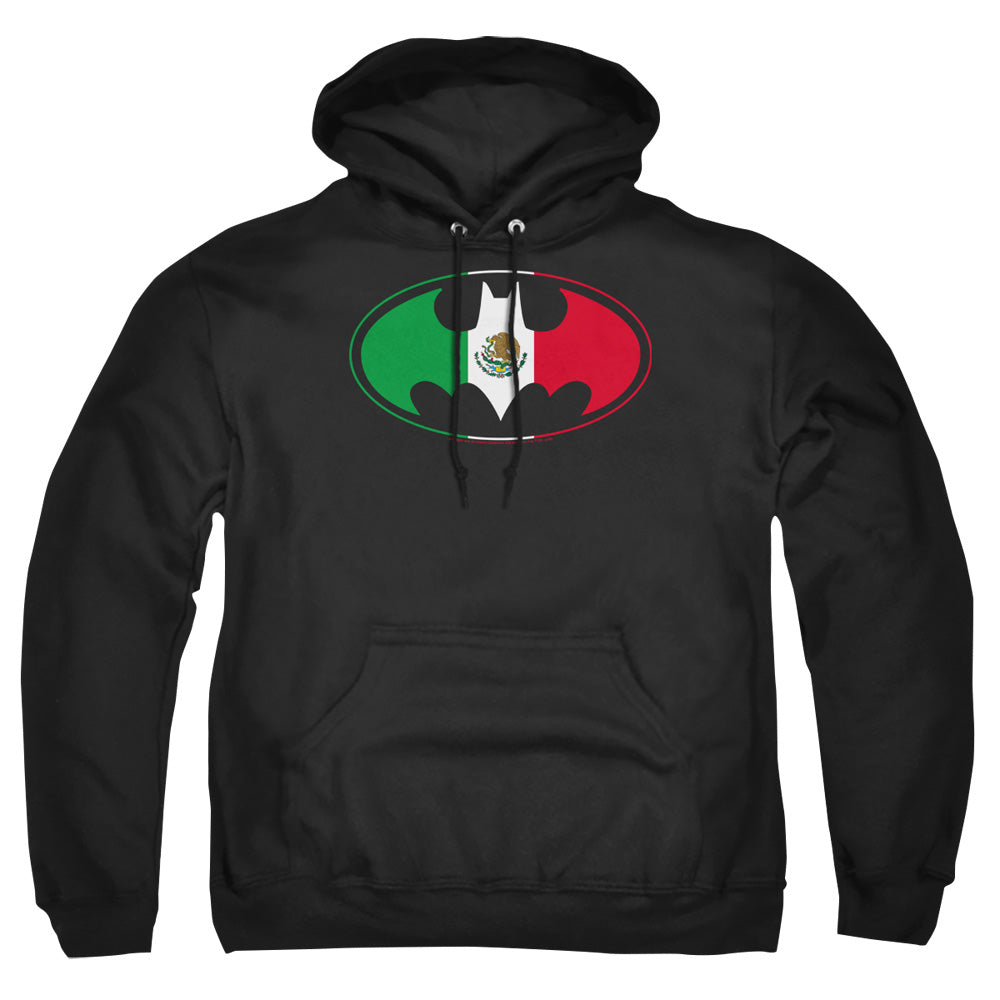Batman Comics Mexican Flag Shield Men's Pull-Over 75 25 Poly Hoodie