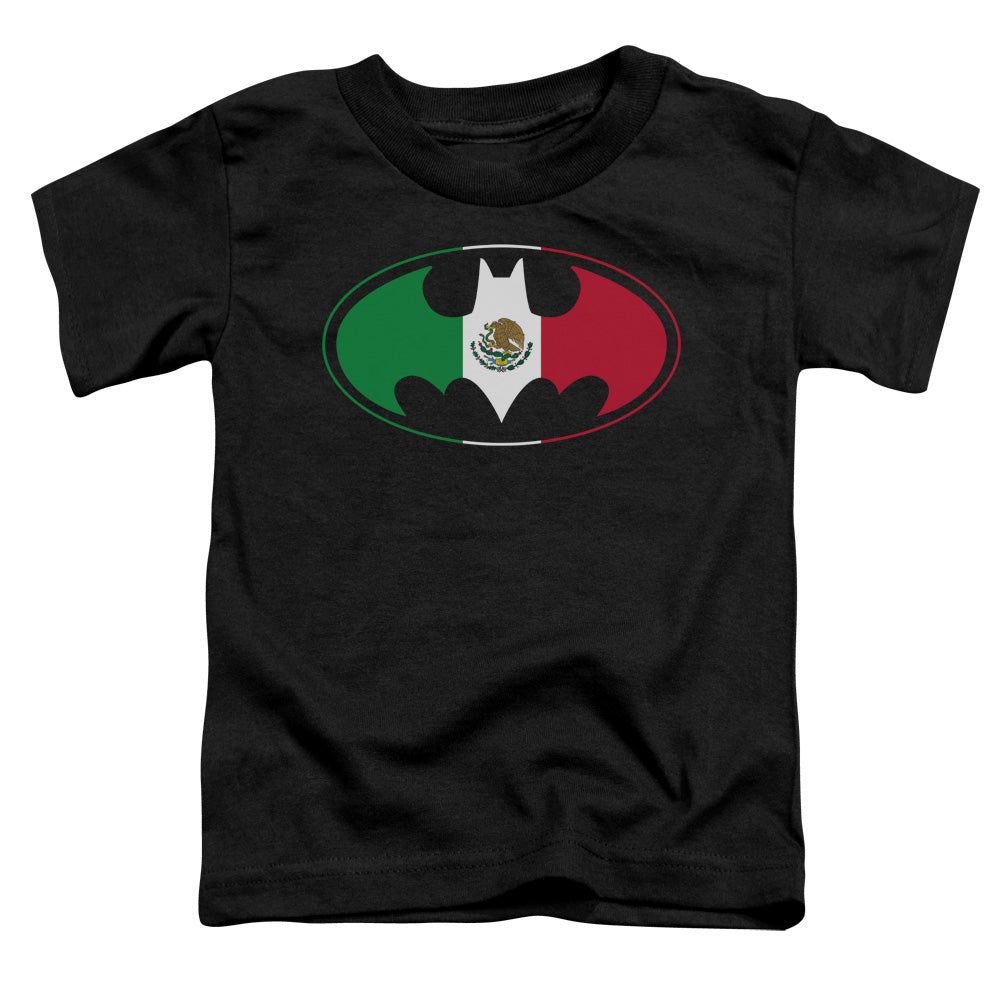 Batman Comics Mexican Flag Shield Toddler 18/1 Cotton Short-Sleeve T-Shirt