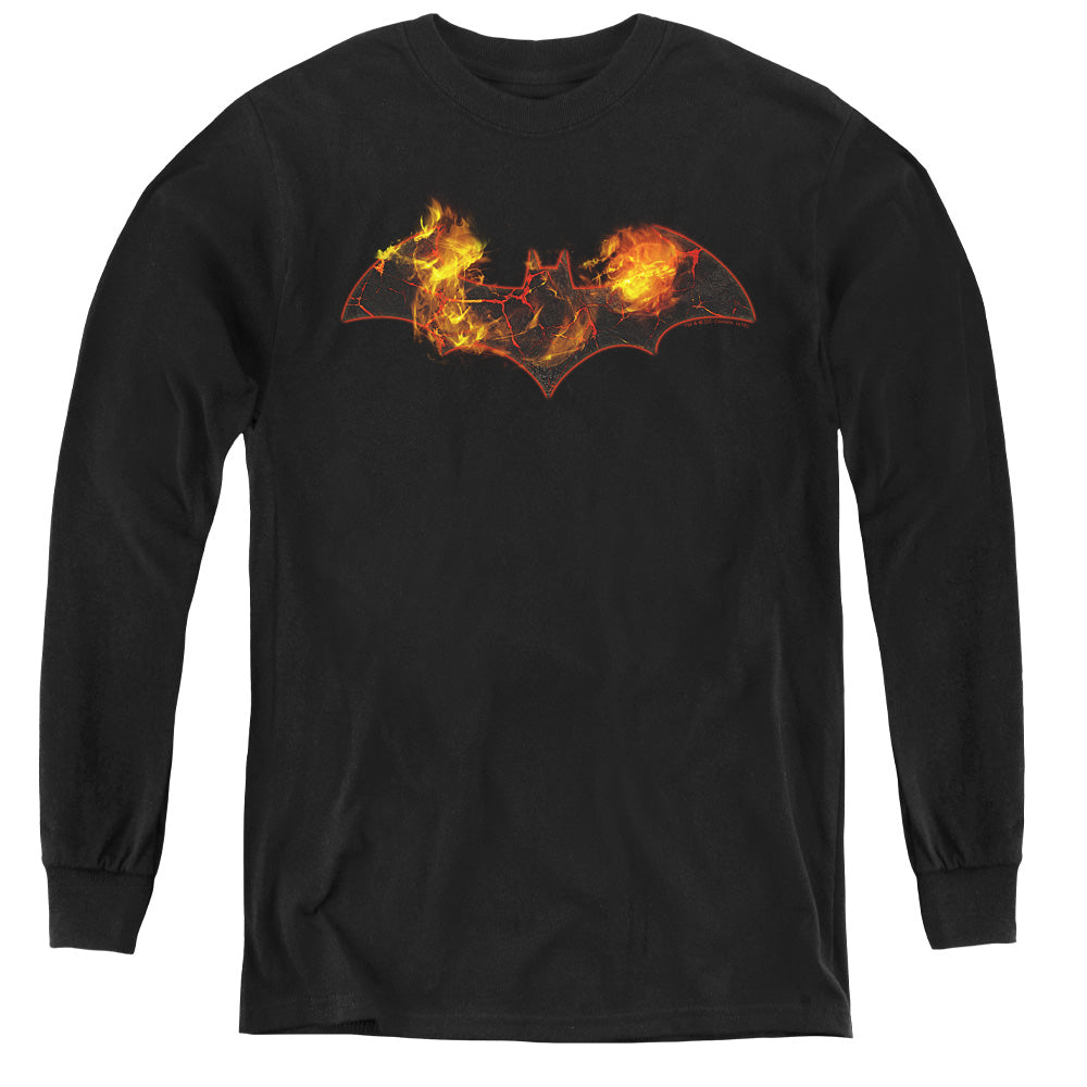 Batman Comics Molten Logo Youth Long-Sleeve T-Shirt