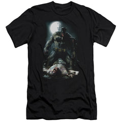 Batman Comics Mudhole Men's Ultra-Soft 30/1 Cotton Slim Short-Sleeve T-Shirt
