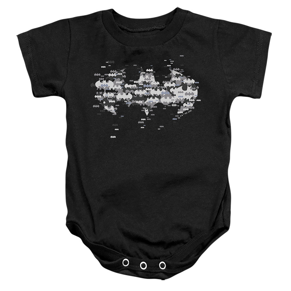 Batman Comics Multi Bat Logo Infant's Cotton SS Snapsuit