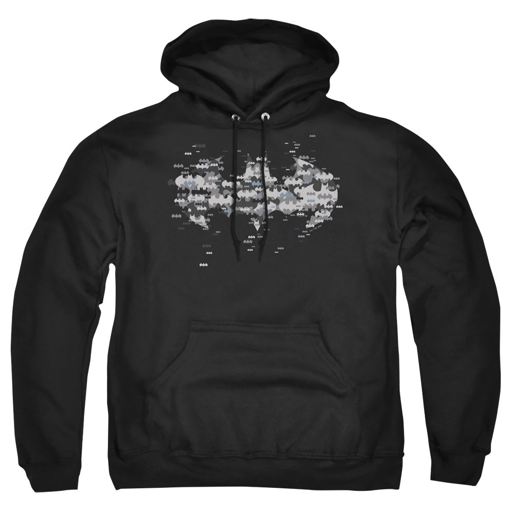 Batman Comics Multi Bat Logo Men's Pull-Over 75 25 Poly Hoodie