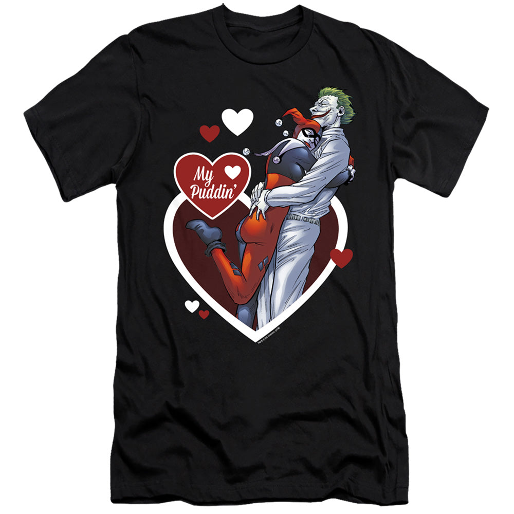 Batman Comics My Puddin Men's Ultra-Soft 30/1 Cotton Slim Short-Sleeve T-Shirt