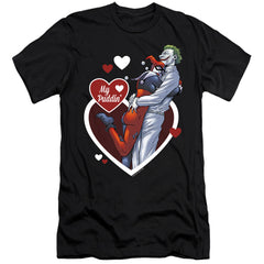 Batman Comics My Puddin Men's Ultra-Soft 30/1 Cotton Slim Short-Sleeve T-Shirt