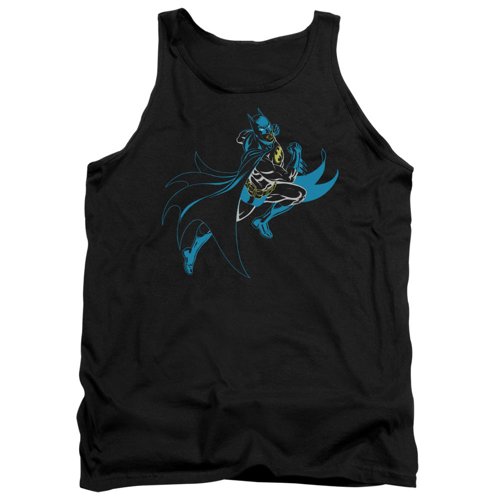Batman Comics Neon Batman Men's 18/1 Cotton Tank Top