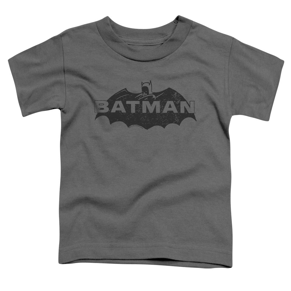 Batman Comics Newsprint Logo Toddler 18/1 Cotton Short-Sleeve T-Shirt