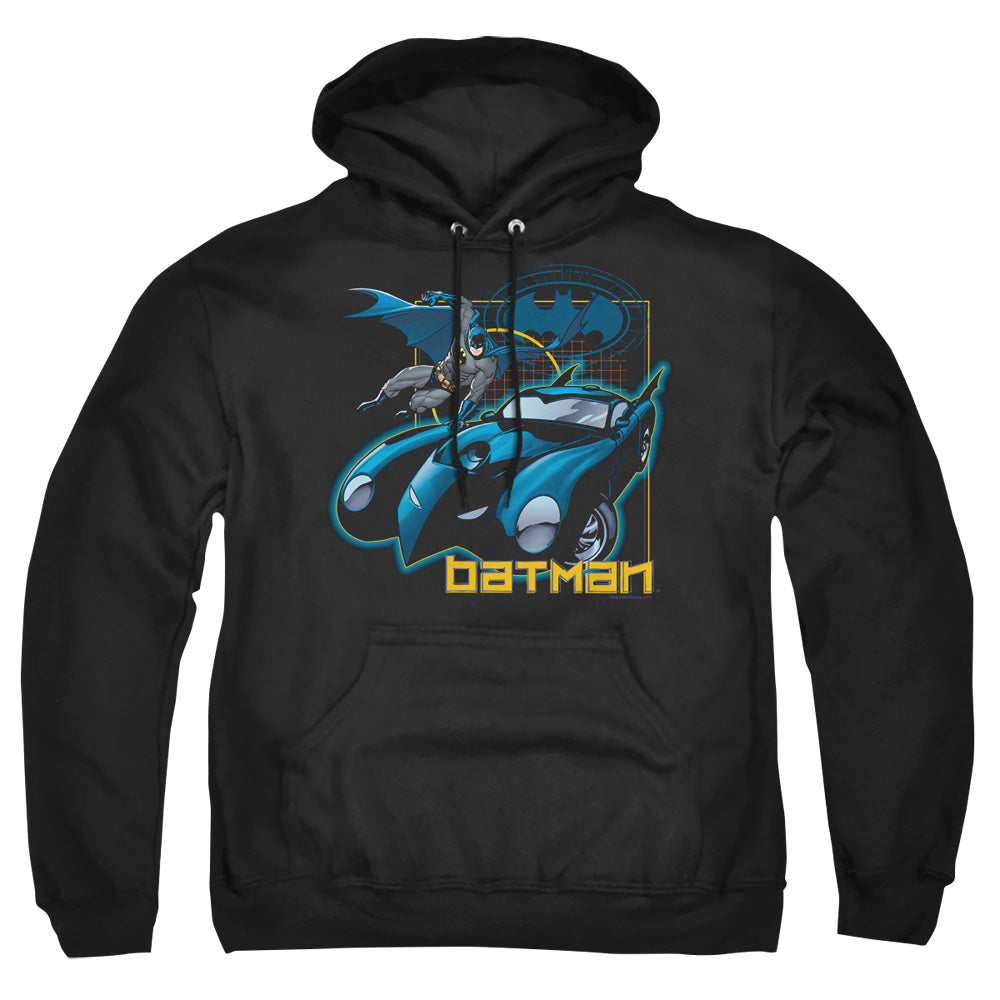 Batman Comics Nice Wheels Men's Pull-Over 75 25 Poly Hoodie