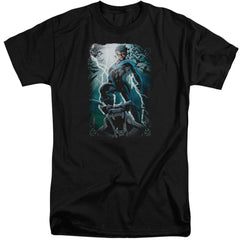 Batman Comics Night Light Men's 18/1 Tall Cotton Short-Sleeve T-Shirt