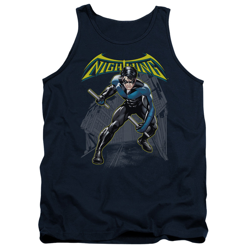 Batman Comics Nightwing Men's 18/1 Cotton Tank Top