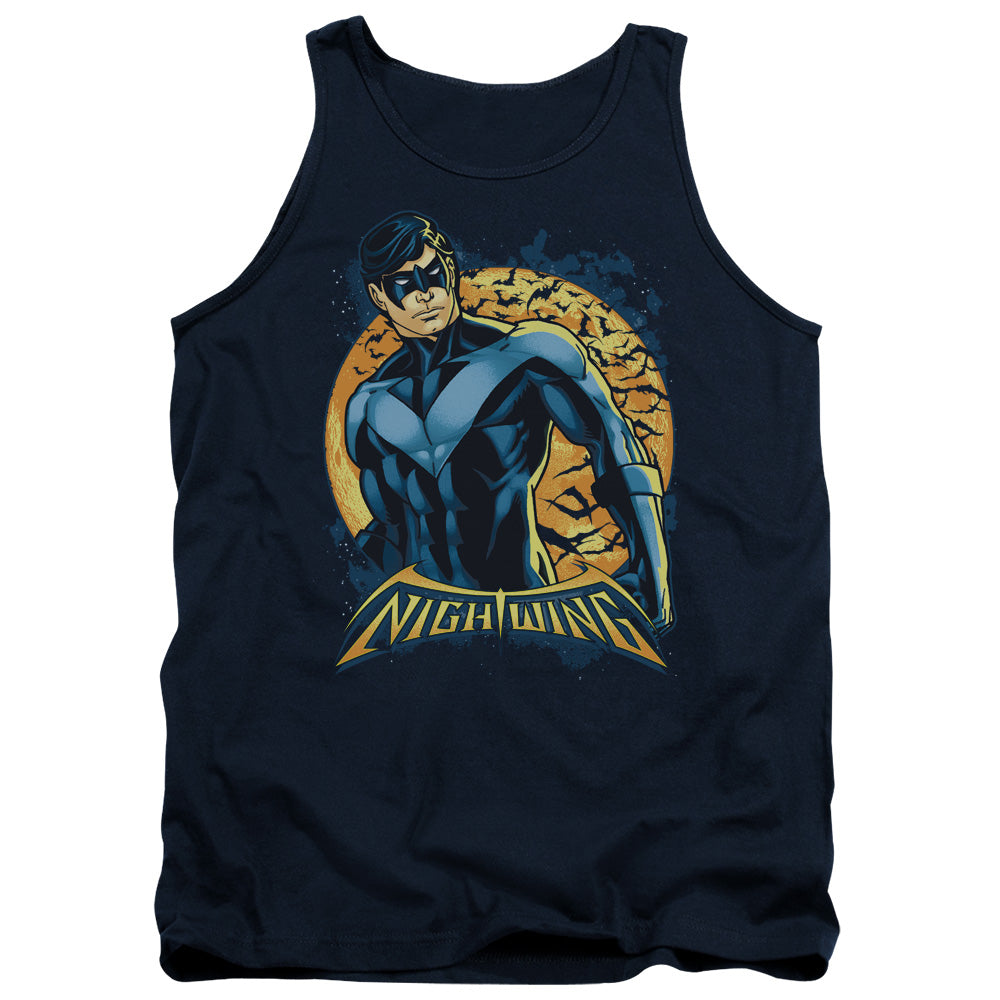 Batman Comics Nightwing Moon Men's 18/1 Cotton Tank Top