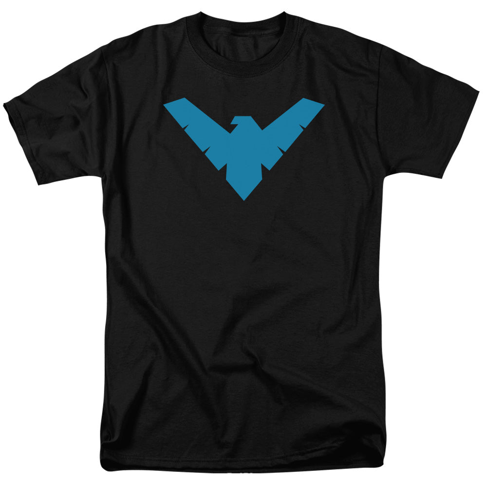 Batman Comics Nightwing Symbol Men's 18/1 Cotton Short-Sleeve T-Shirt