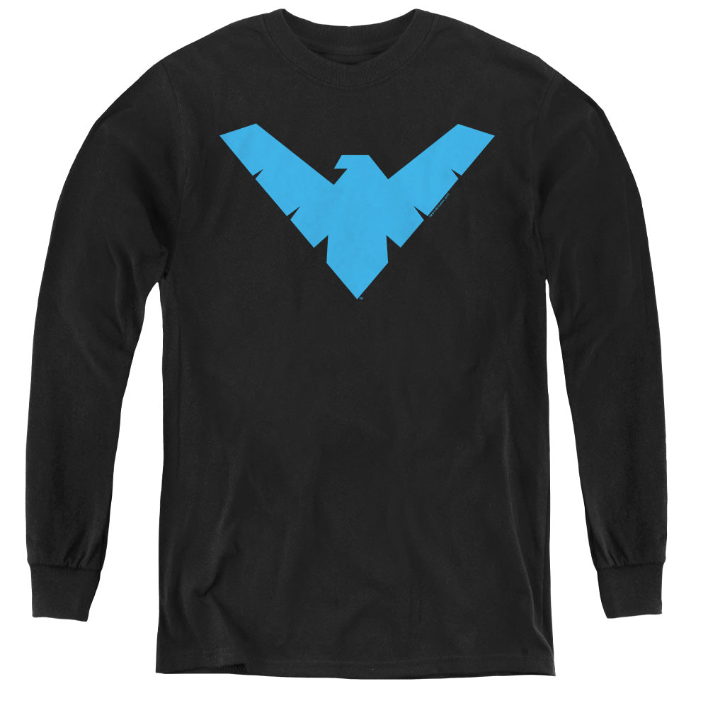 Batman Comics Nightwing Symbol Youth Long-Sleeve T-Shirt