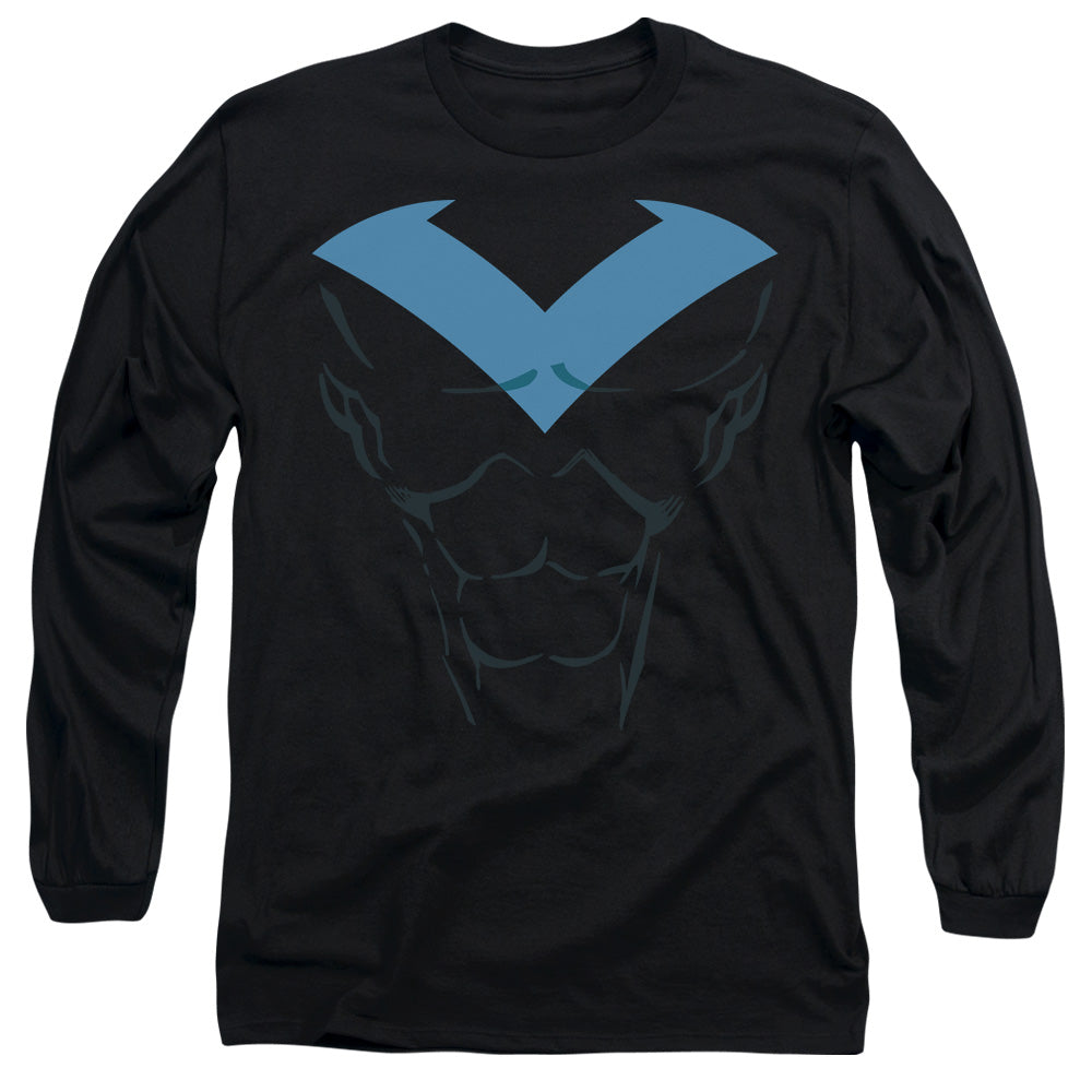 Batman Comics Nightwing Uniform Men's 18/1 Cotton Long-Sleeve T-Shirt