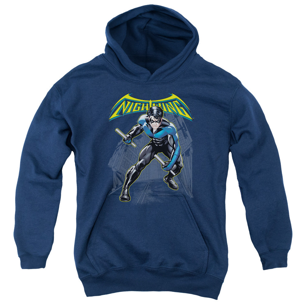 Batman Comics Nightwing Youth Cotton Poly Pull-Over Hoodie