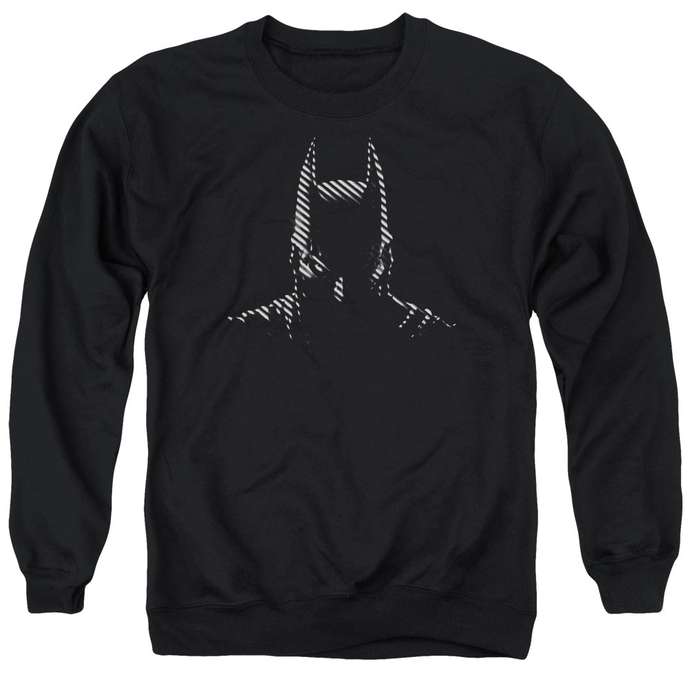Batman Comics Noir Men's Crewneck 50 50 Poly Long-Sleeve T-Shirt