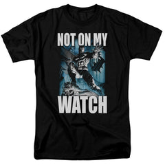 Batman Comics Not On My Watch Men's 18/1 Cotton Short-Sleeve T-Shirt