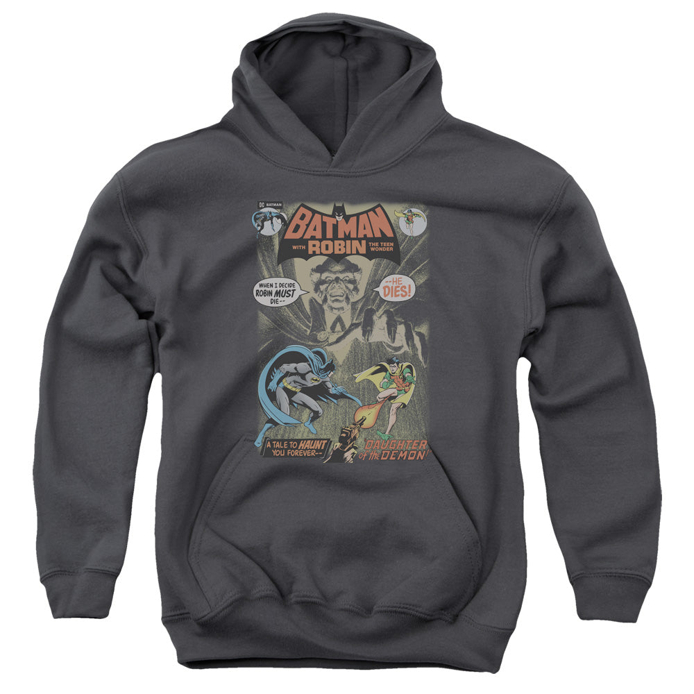 Batman Comics #232 Cover Youth Cotton Poly Pull-Over Hoodie