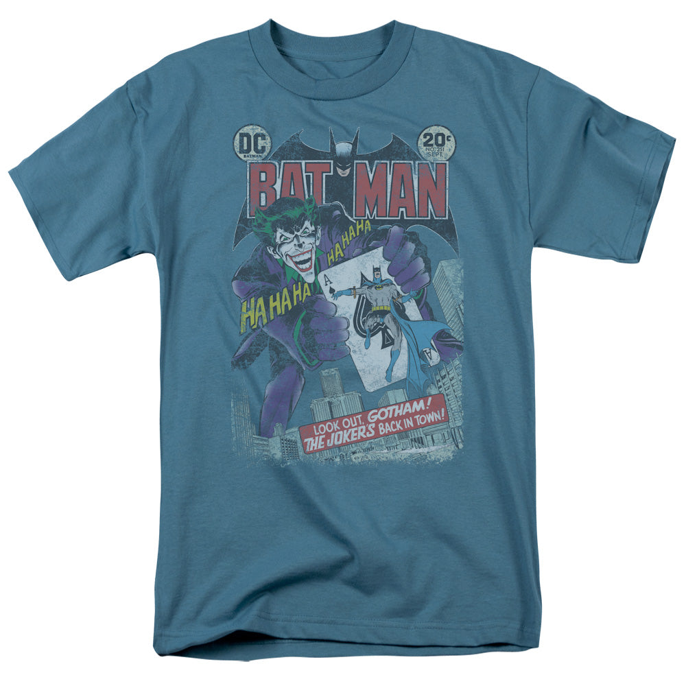 Batman Comics #251 Distressed Men's 18/1 Cotton Short-Sleeve T-Shirt