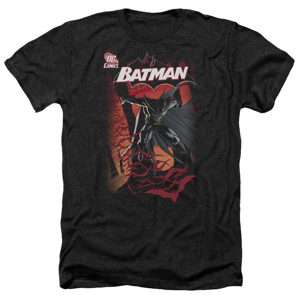 Batman Comics #655 Cover Men's 30/1 Heather 60 40 Poly Short-Sleeve T-Shirt
