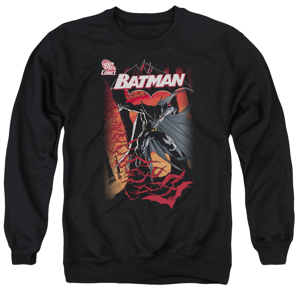Batman Comics #655 Cover Men's Crewneck 50 50 Poly Long-Sleeve T-Shirt