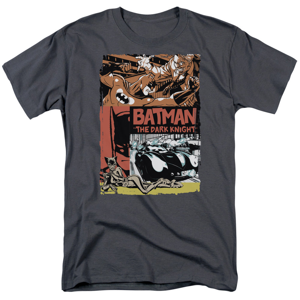 Batman Comics Old Movie Poster Men's 18/1 Cotton Short-Sleeve T-Shirt