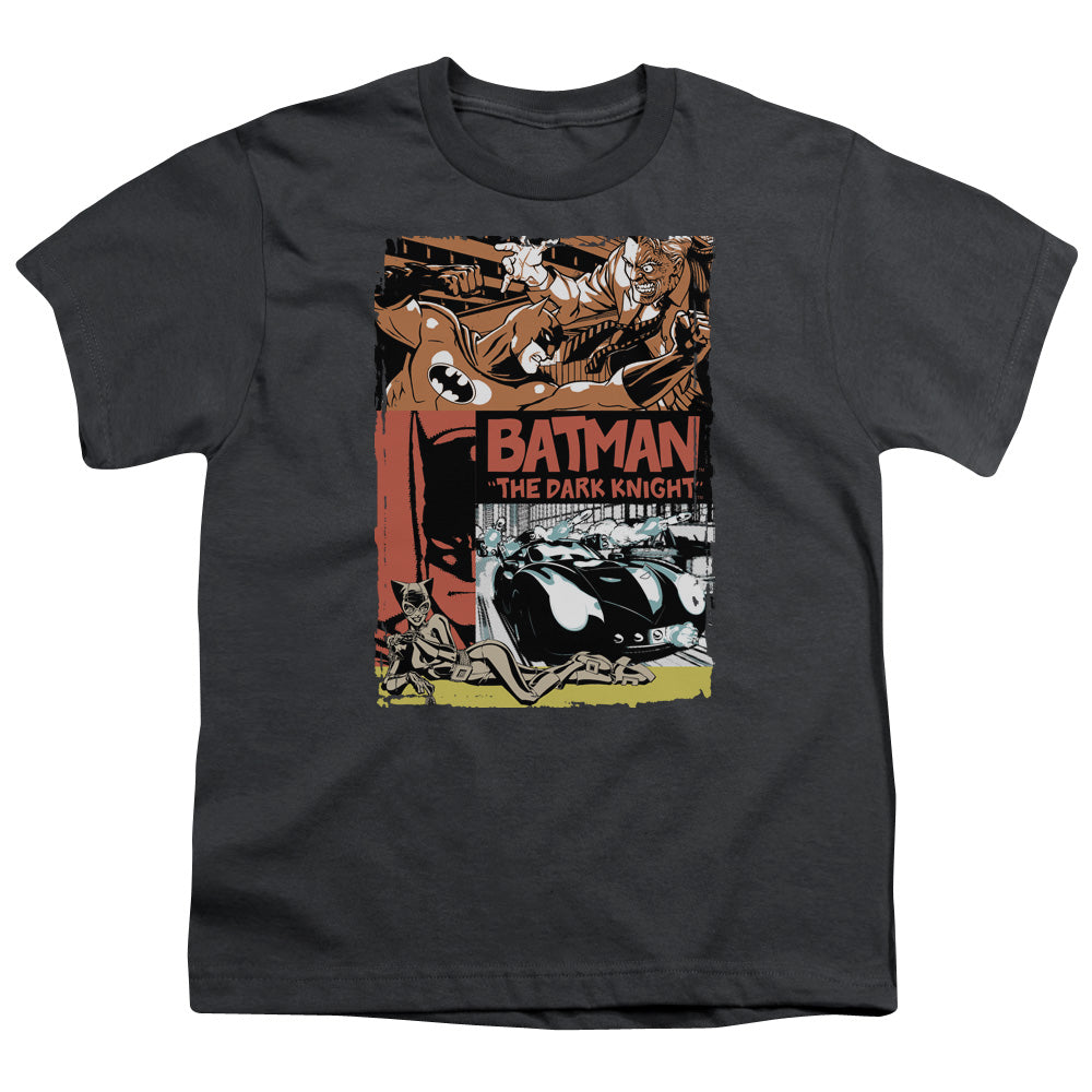 Batman Comics Old Movie Poster Youth 18/1 100% Cotton Short-Sleeve T-Shirt