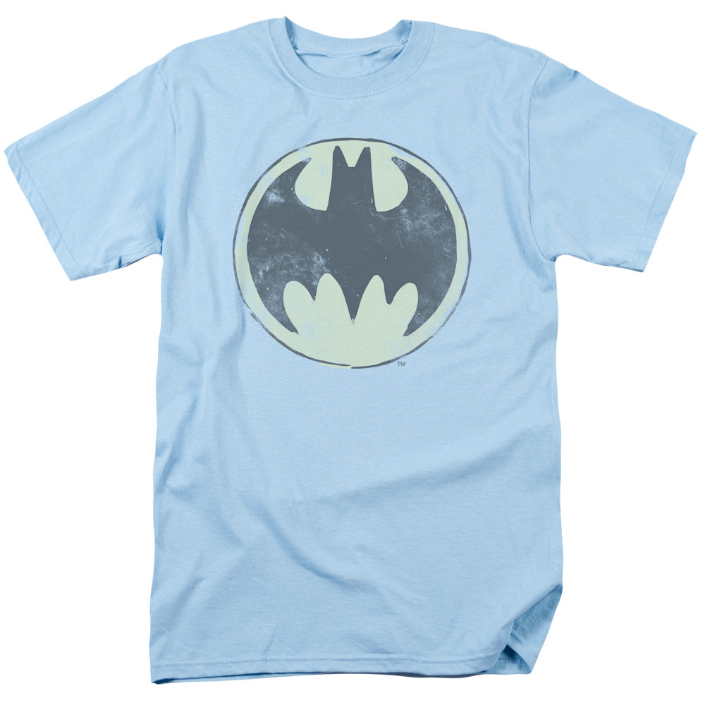 Batman Comics Old Time Logo Men's 18/1 Cotton Short-Sleeve T-Shirt