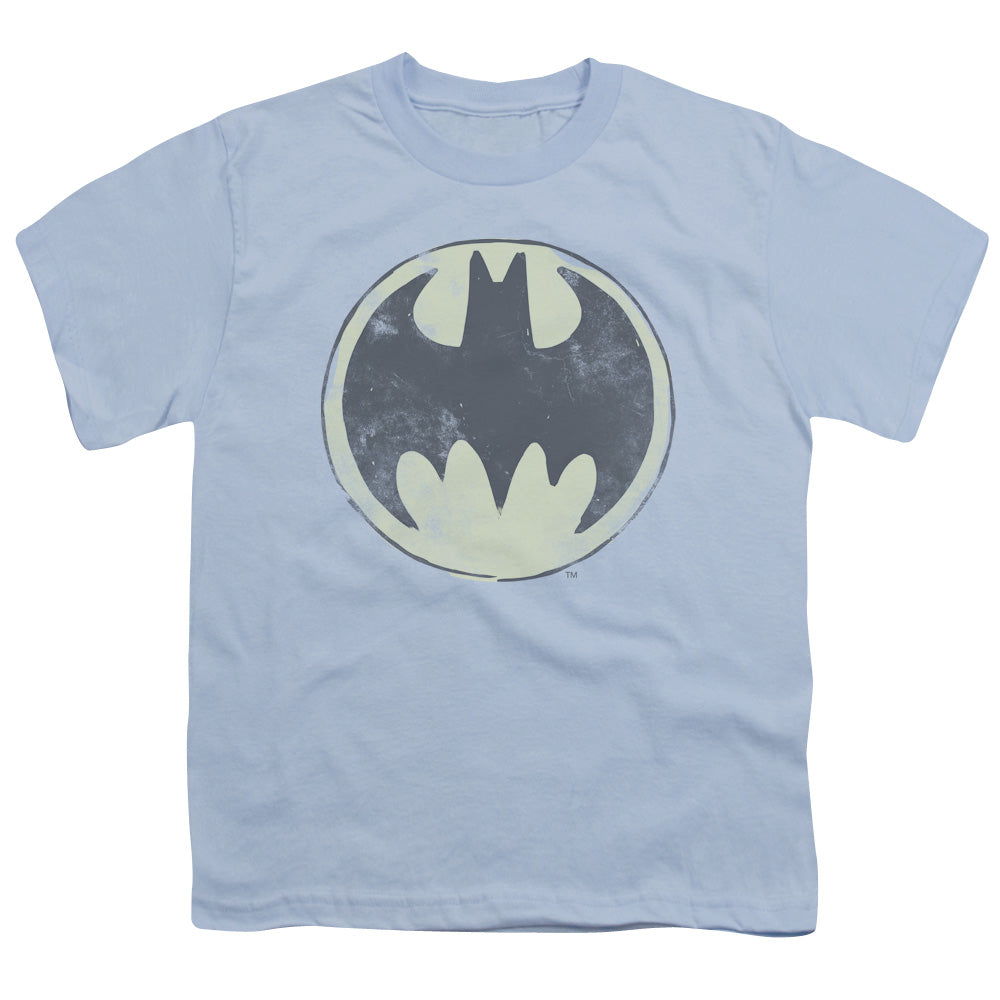 Batman Comics Old Time Logo Youth 18/1 100% Cotton Short-Sleeve T-Shirt