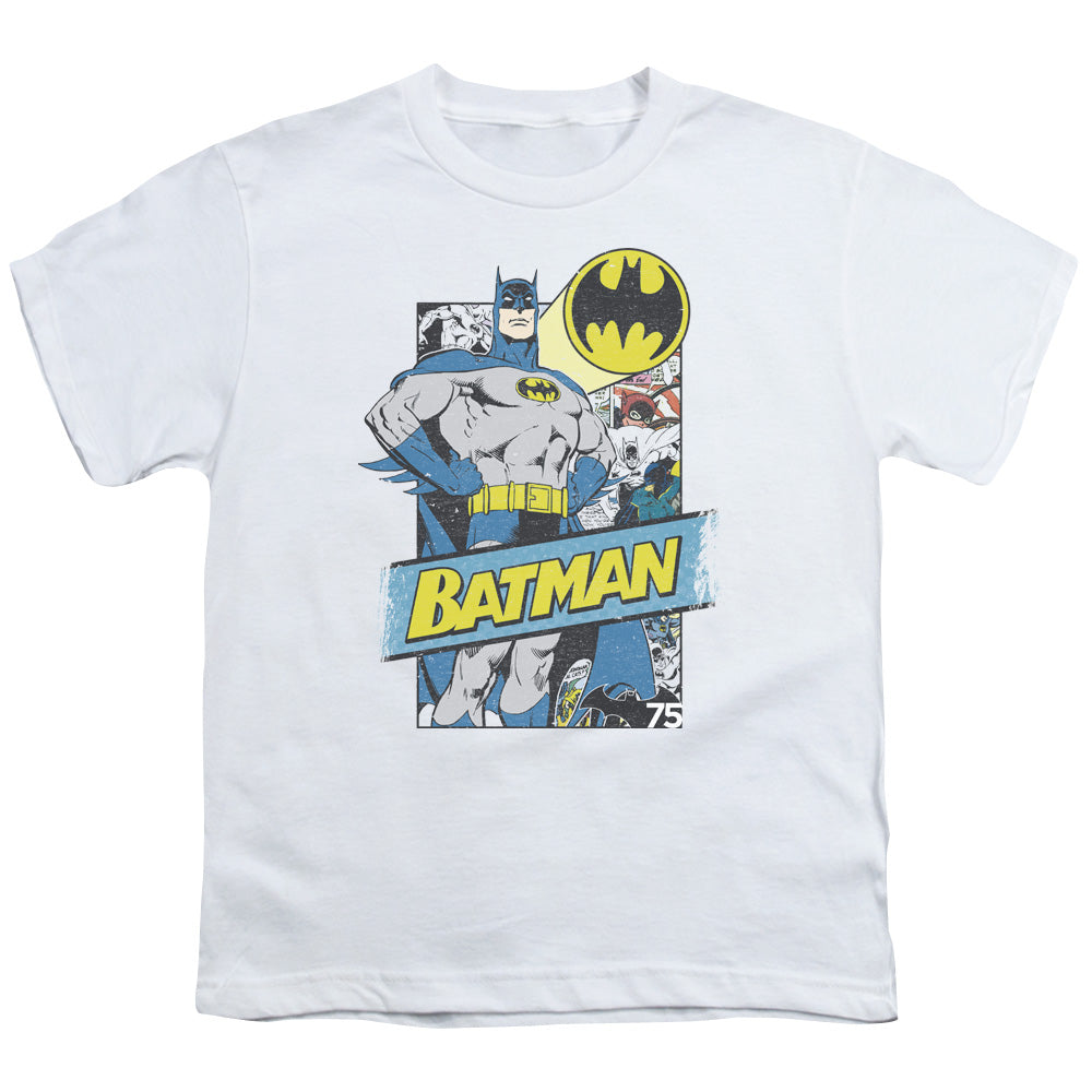 Batman Comics Out Of The Pages Youth 18/1 100% Cotton Short-Sleeve T-Shirt