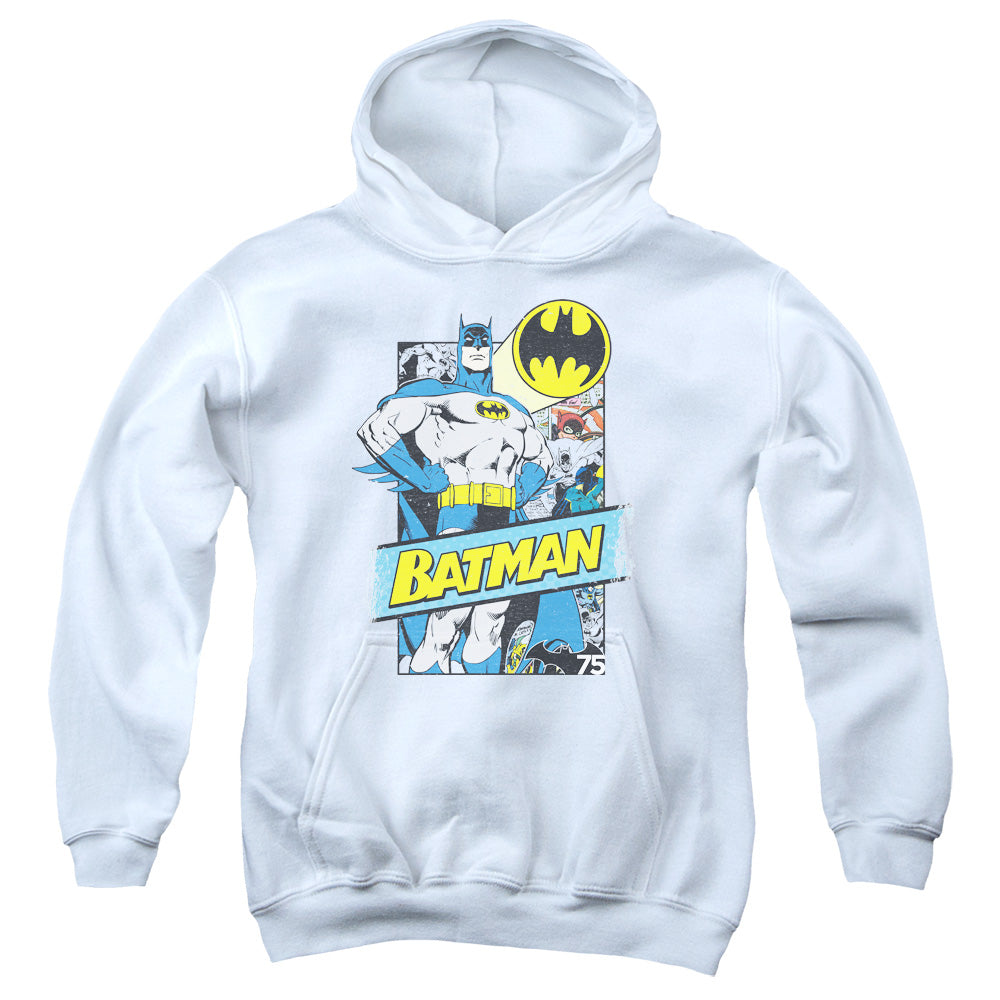 Batman Comics Out Of The Pages Youth Cotton Poly Pull-Over Hoodie