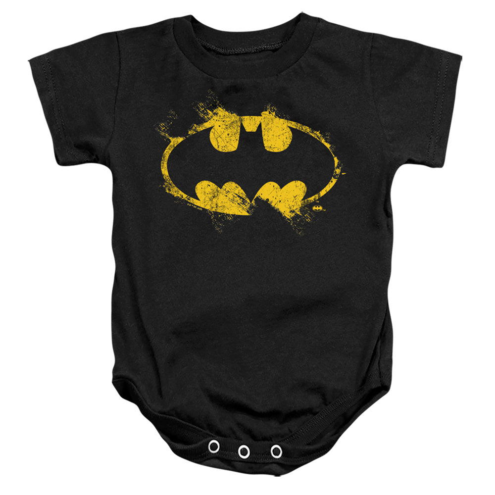 Batman Comics Paint Roller Logo Infant's Cotton SS Snapsuit