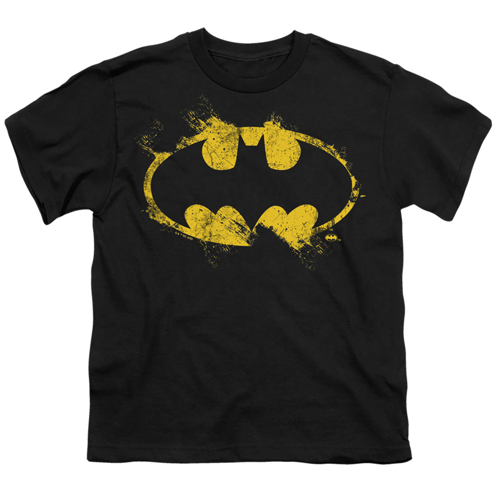 Batman Comics Paint Roller Logo Youth 18/1 100% Cotton Short-Sleeve T-Shirt