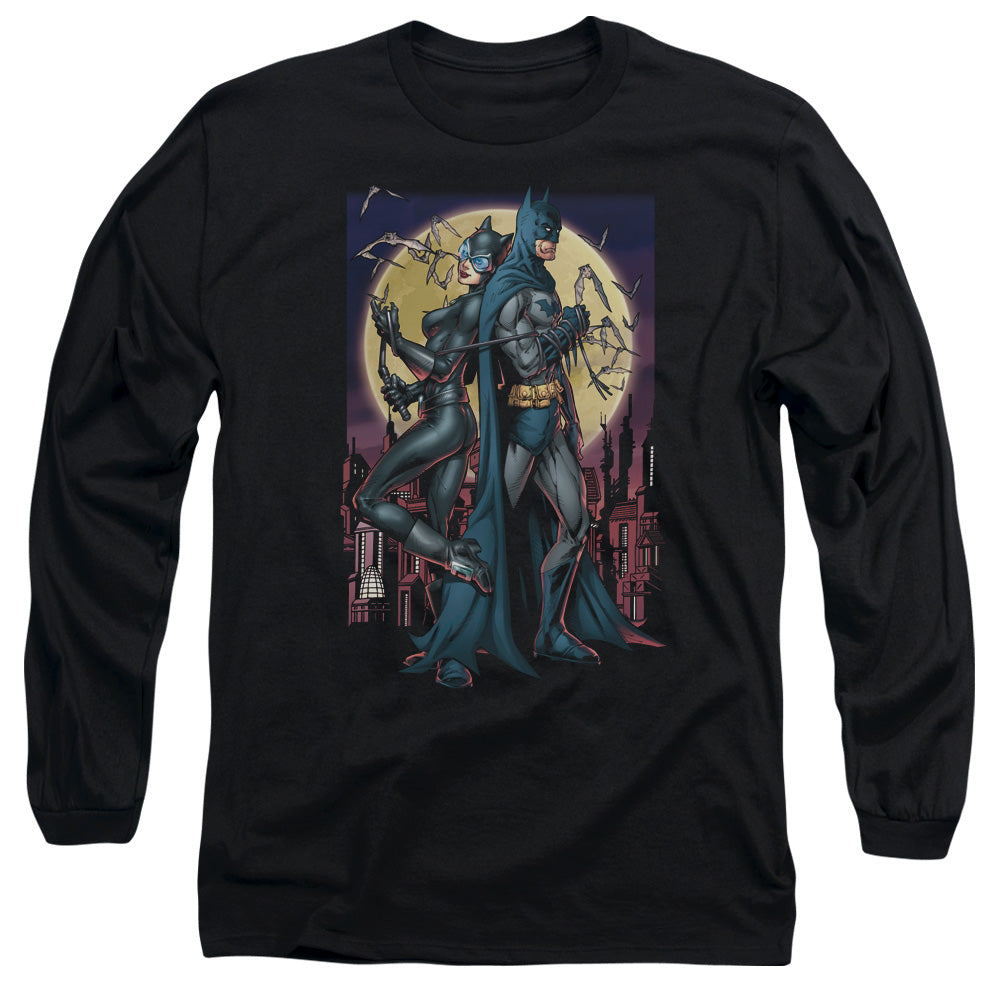 Batman Comics Paint The Town Red Men's 18/1 Cotton Long-Sleeve T-Shirt