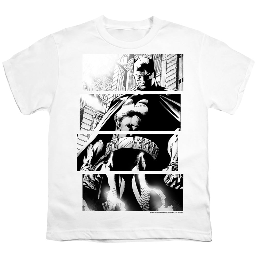 Batman Comics Panels Youth 18/1 100% Cotton Short-Sleeve T-Shirt