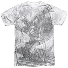 Batman Comics Pencil Batarang Throw Men's Regular Fit Polyester Short-Sleeve T-Shirt
