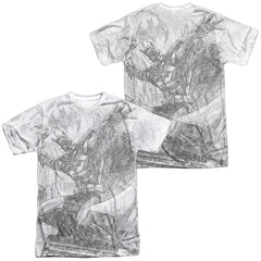 Batman Comics Pencil Batarang Throw Men's Regular Fit Polyester Short-Sleeve T-Shirt