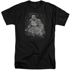 Batman Comics Pencilled Rain Men's 18/1 Tall Cotton Short-Sleeve T-Shirt